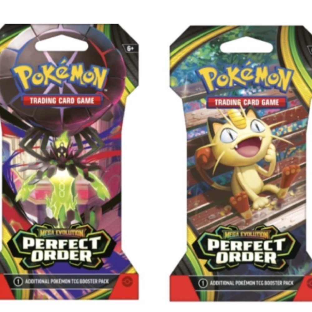Pokemon Perfect Order Booster Packs - Green, Yellow, Black, Red, Purple